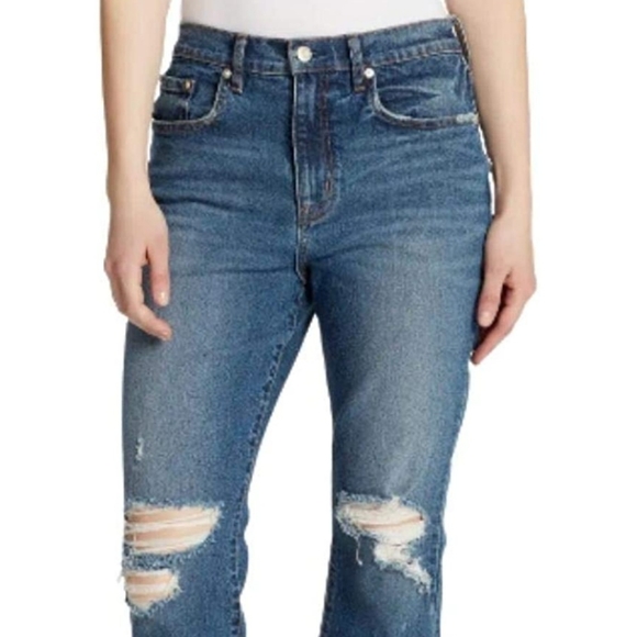 ELLA MOSS HIGH WAIST CROP FLARE PANTS - Picture 1 of 12